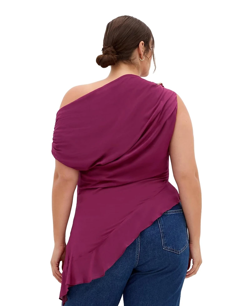 City Chic Plus Kylie Off Shoulder Top