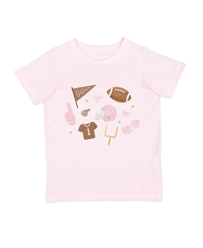 Sweet Wink Toddler Girls (2T-4T) Sundays Are For Football Short Sleeve T-Shirt