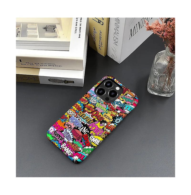 Lisen Comic Boom 2-Layer Anti-Slip Grip Phone Case Compatible with Apple iPhone 14 Pro Max