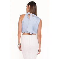Petal and Pup Women's Cinzia Satin One-Shoulder Top