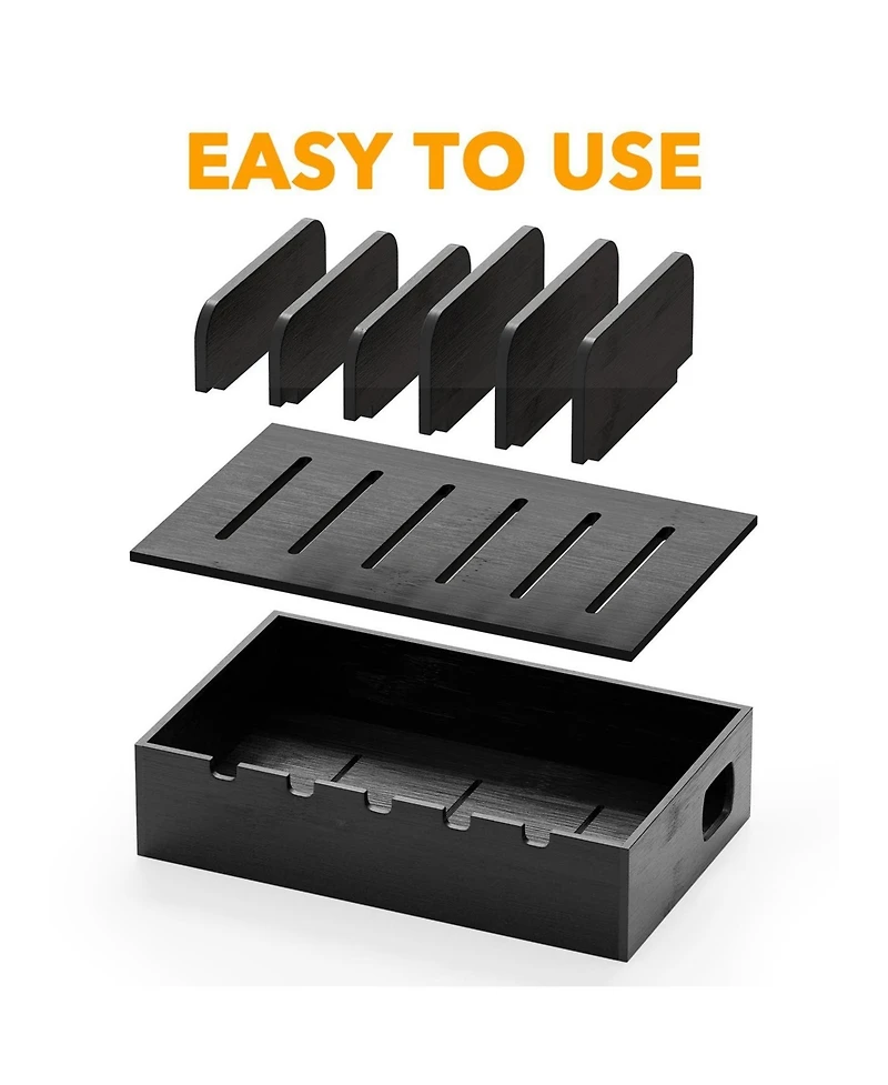 Danrong Multi Device Charging Station Docking Organizer For Laptops Tablets Phones
