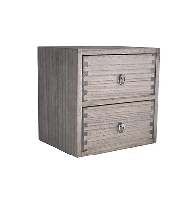Danrong Wooden 2 Tier Desktop Storage Organizer for Office Makeup Dressing Table