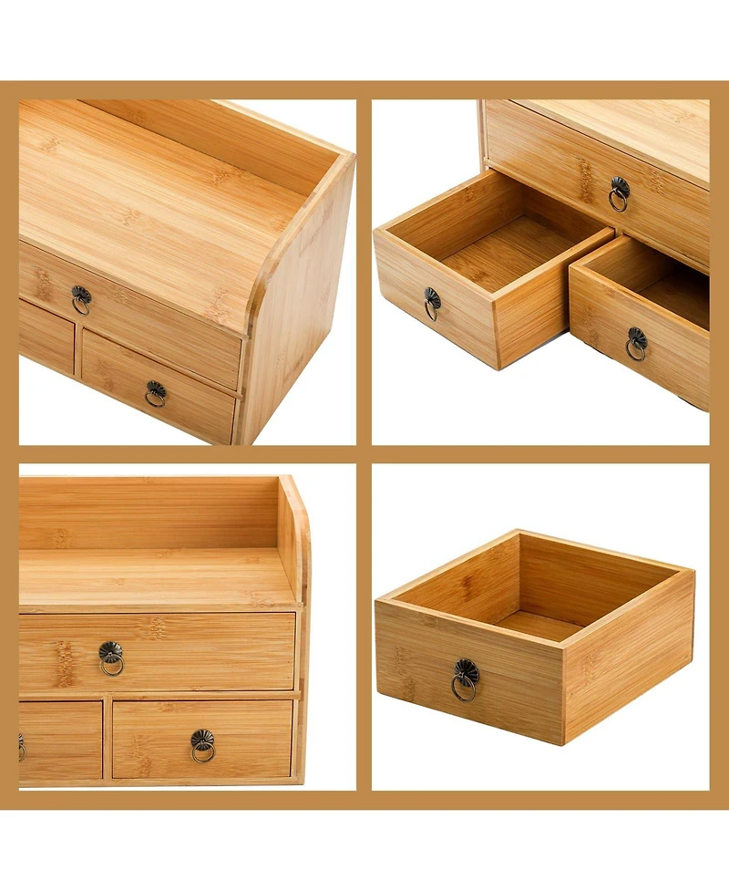 Danrong 3 Tier Desk Organizer With Drawers Multifunctional Storage For Home Office
