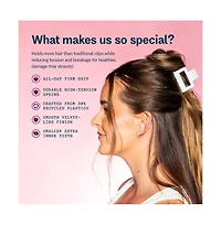 Gimme Beauty Fine Hair Short Twists and Buns Mini Claws for Fine and Thin Hair Designer Non-Slip Accessory 2 Pack