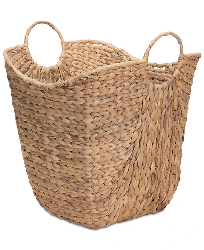 Household Essentials Water Hyacinth Basket with Handles