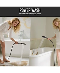 Cyqbd 10" Rain Shower Head With Handheld 5 Spray Modes Dual Heads