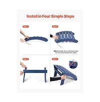 Slickblue Folding Adirondack Ottoman Footrest for Outdoor Chairs