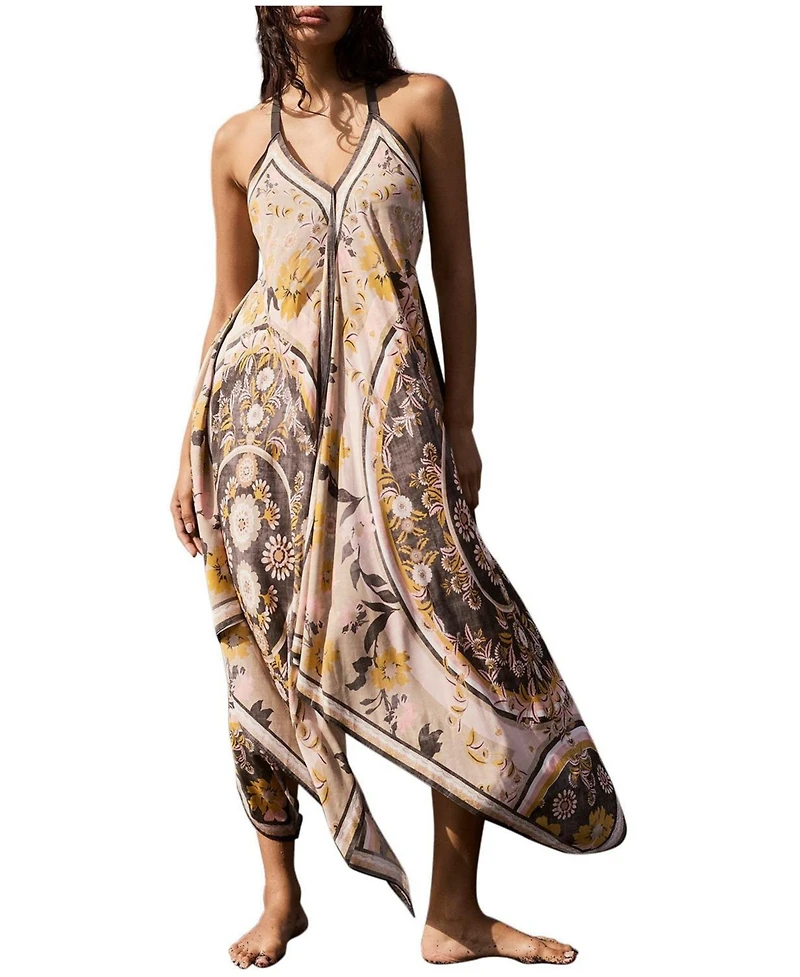 Mint Velvet Women's Desert Bloom Handkerchief Maxi Dress