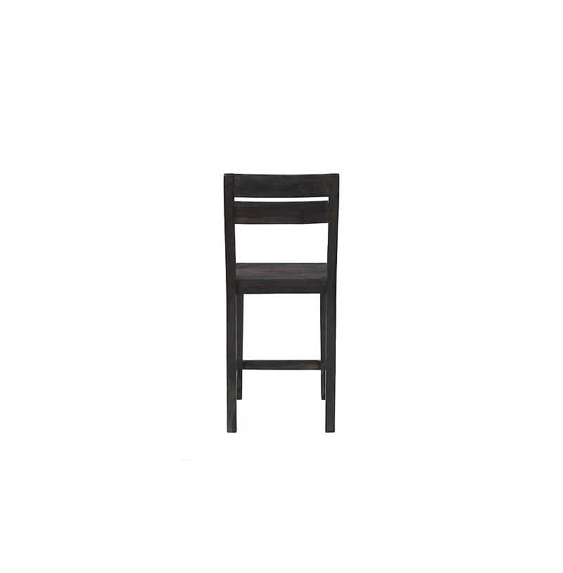 Porter Design Fall River Solid Sheesham Wood 24" Counter Height Dining Chair