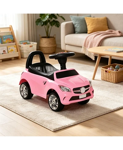 Sevorley Foot-to-Floor Ride-On Push Car with Horn, Music and Lights, Ages 18-36 Months