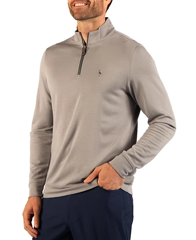 TailorByrd Men's Soft Stonewashed Quarter Zip Sweater