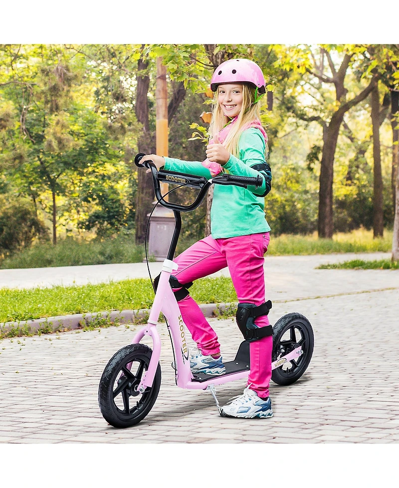 Sevorley Kids Kick Scooter with Adjustable Handlebar and All-Terrain Tires, Ages 5-12