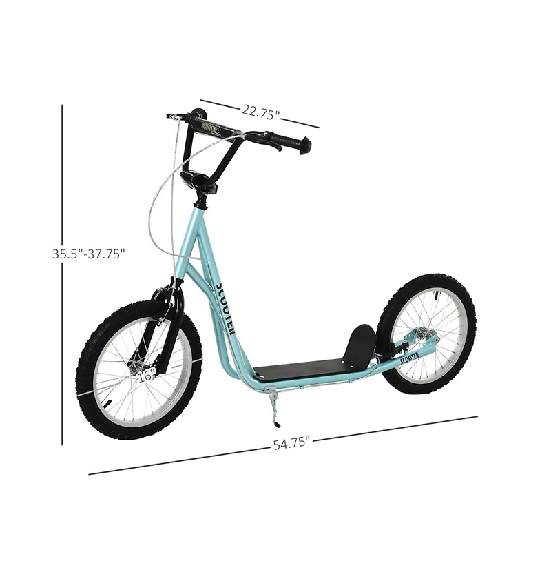 Sevorley Kids Kick Scooter with Adjustable Handlebar, All-Terrain Tires & Non-Slip Deck, Ages 3+