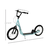 Sevorley Kids Kick Scooter with Adjustable Handlebar, All-Terrain Tires & Non-Slip Deck, Ages 3+