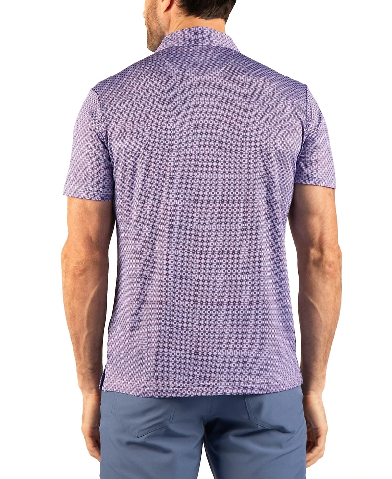 TailorByrd Men's Geo Floral Performance Polo Shirts