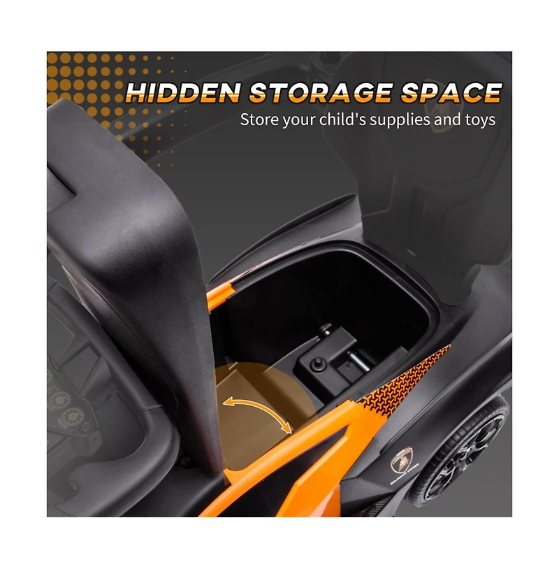 Sevorley 2-in-1 Toddler Ride-On Car with Horn and Storage, Ages 18-36 months