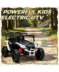 Sevorley 12V Kids Electric Utv Ride-On Truck with Parental Remote Control, Wheel Suspension and Led Lights, Ages 3-5