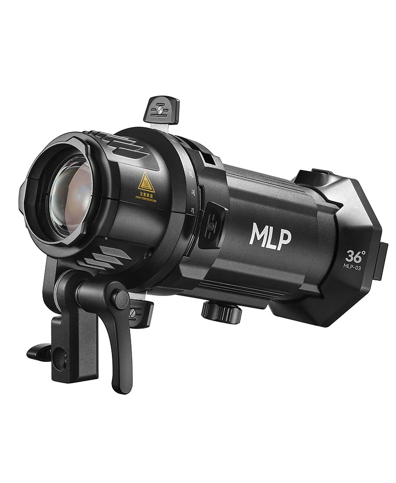 Godox Projection Attachment with 36 Degree Interchangeable Lens for ML30 and ML60 Led Lights