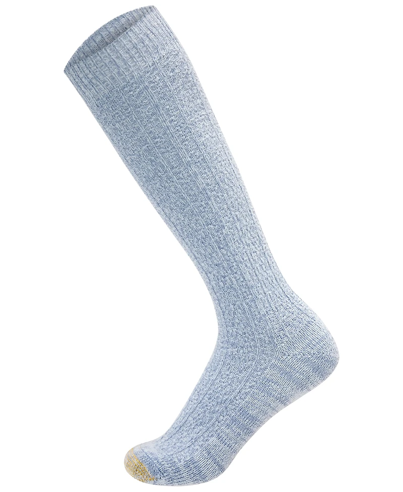 Gold Toe Women's Cable-Knit Reinforced Toe Knee-High Socks, 2-Pack