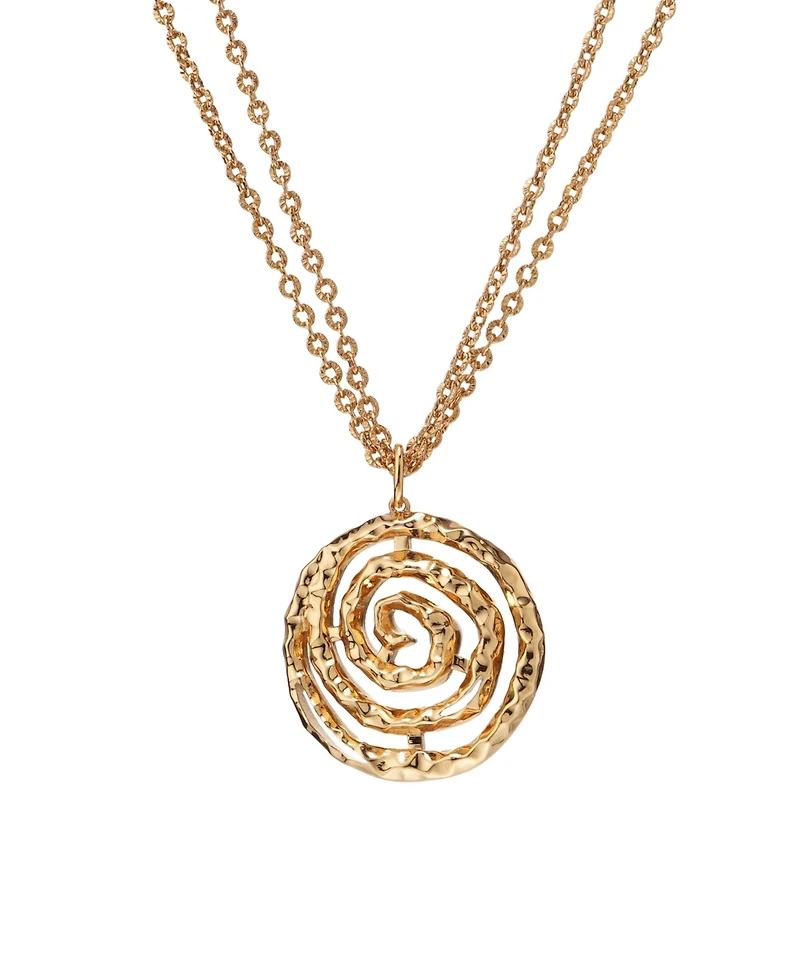 Retro Chic Eternal Spiral Pendant