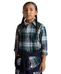 Polo Ralph Lauren Boys' 8-20 Plaid Cotton Oxford Shirt