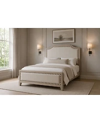 Sadie Sleigh King Wood Headboard, Macy's Exclusive