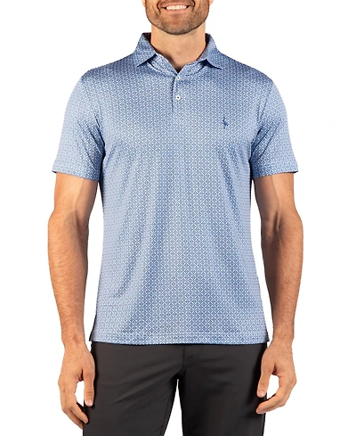 TailorByrd Men's Diamond Geo Performance Polo