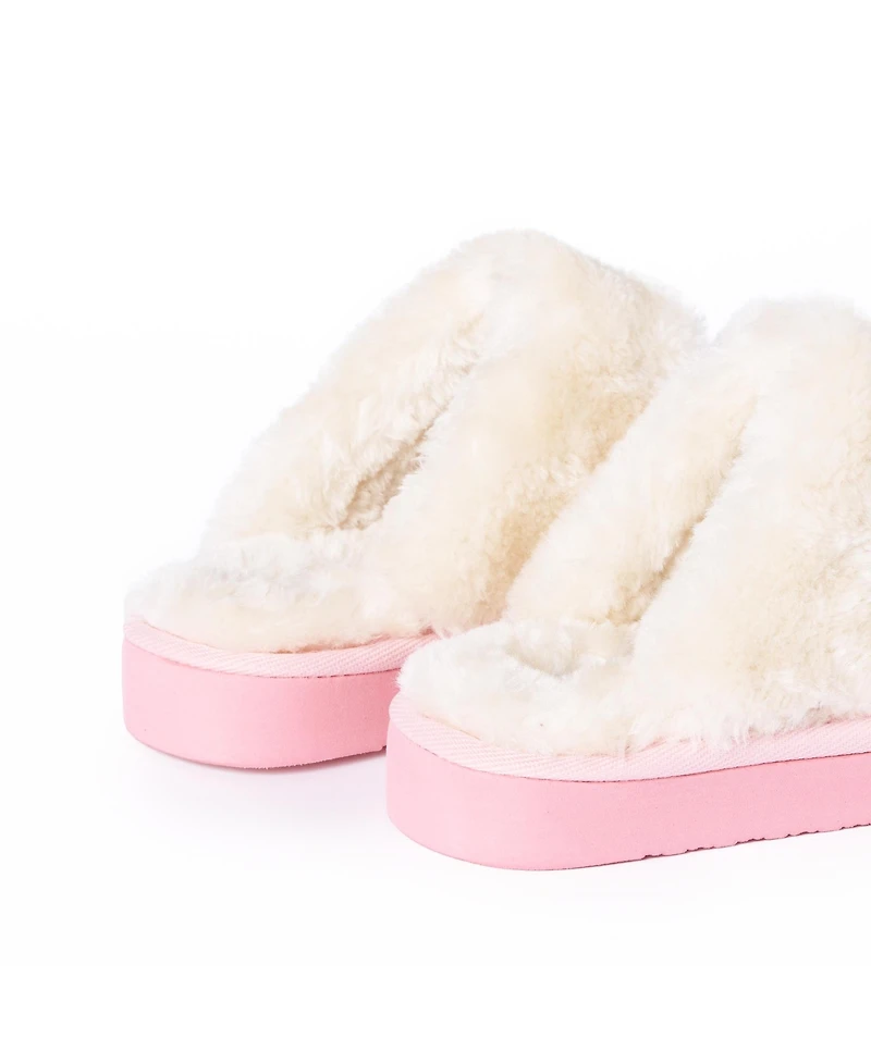 Minnetonka Little Girls Kids' Bright Multi Scuff Slippers