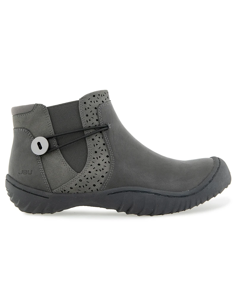 Jbu Women's Jemma Water-Resistant Round Toe Casual Booties
