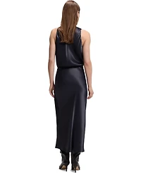 Boss by Hugo Women's Satin A-Line Midi Skirt