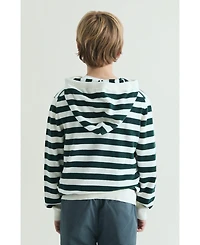 Scalpers Kid's 4T-16 Striped Hoodie