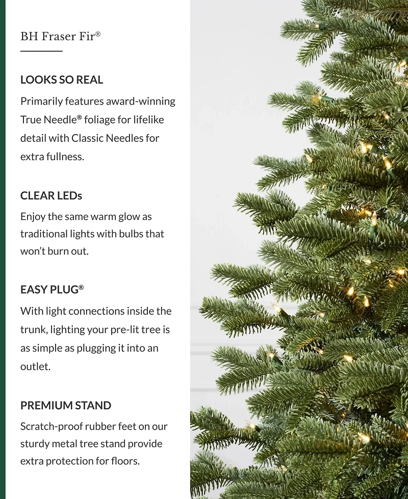 Balsam Hill 9' Pre-Lit Fraser Fir Ledc Artificial Christmas Tree