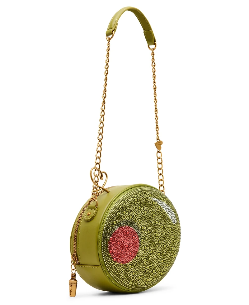 Betsey Johnson Olive You Medium Shoulder Handbag