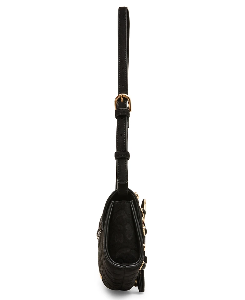Betsey Johnson Cat Walk Buckle Medium Shoulder Handbag