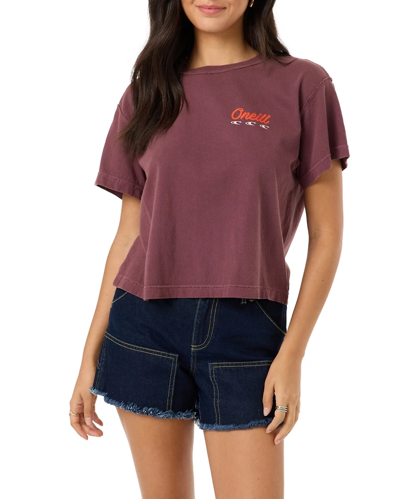 O'Neill Women's Lefty Retro Graphic Boxy Tee