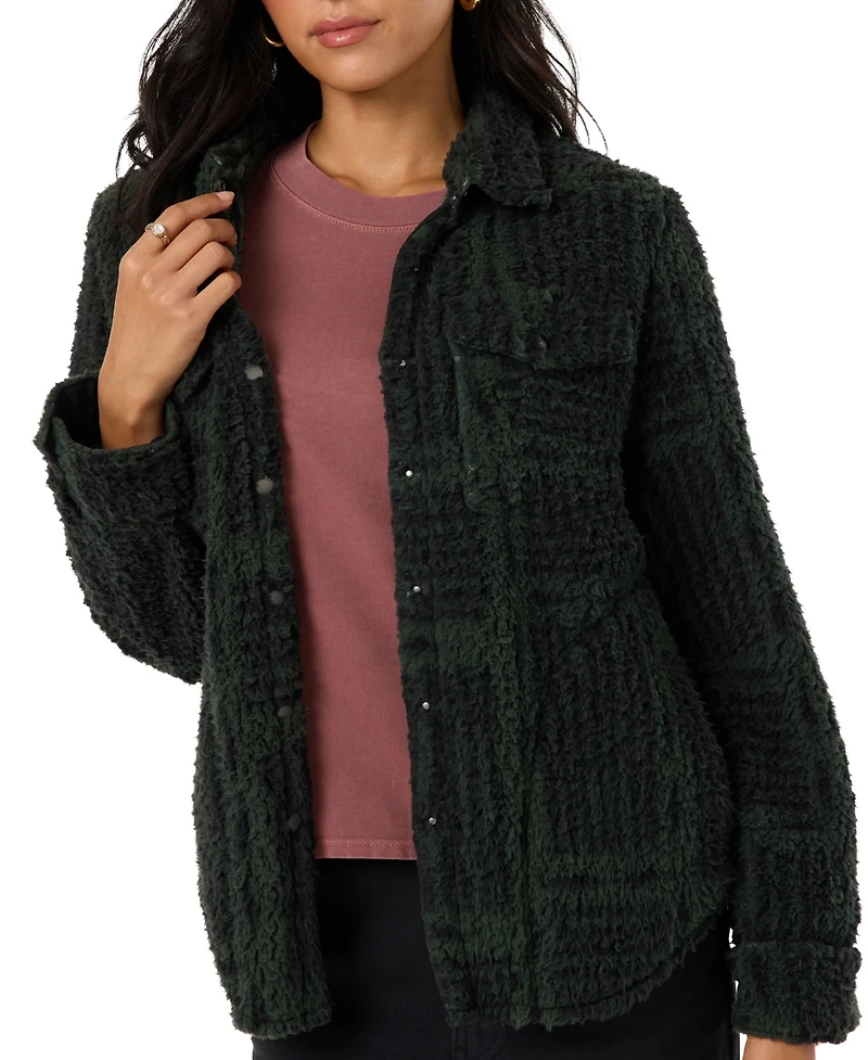 O'Neill Women's Zuma High Pile Snap-Front Jacket
