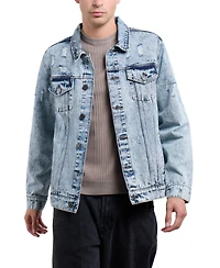 Men's Slim Washed Denim Jacket