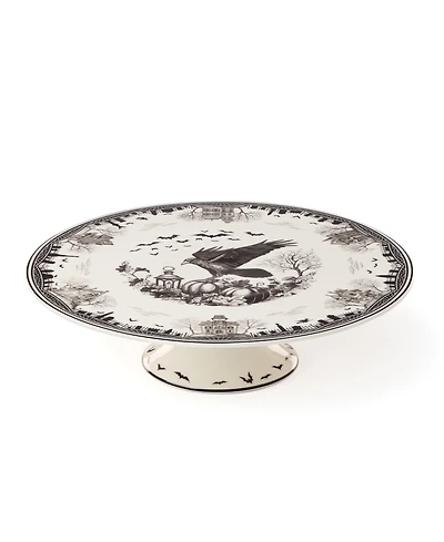 Lenox Haunted Village Cake Plate