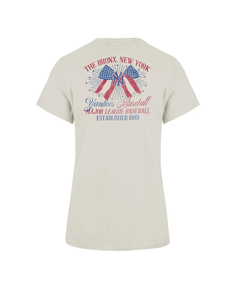 '47 Brand Women's New York Yankees Bow Burst Frankie Screen-Printed Graphic T-Shirt