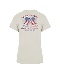 '47 Brand Women's New York Yankees Bow Burst Frankie Screen-Printed Graphic T-Shirt