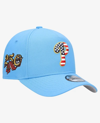 New Era Big Boys and Girls Light Blue Philadelphia Phillies Celebrate America's 250th 9FORTY A-Frame Adjustable Hat