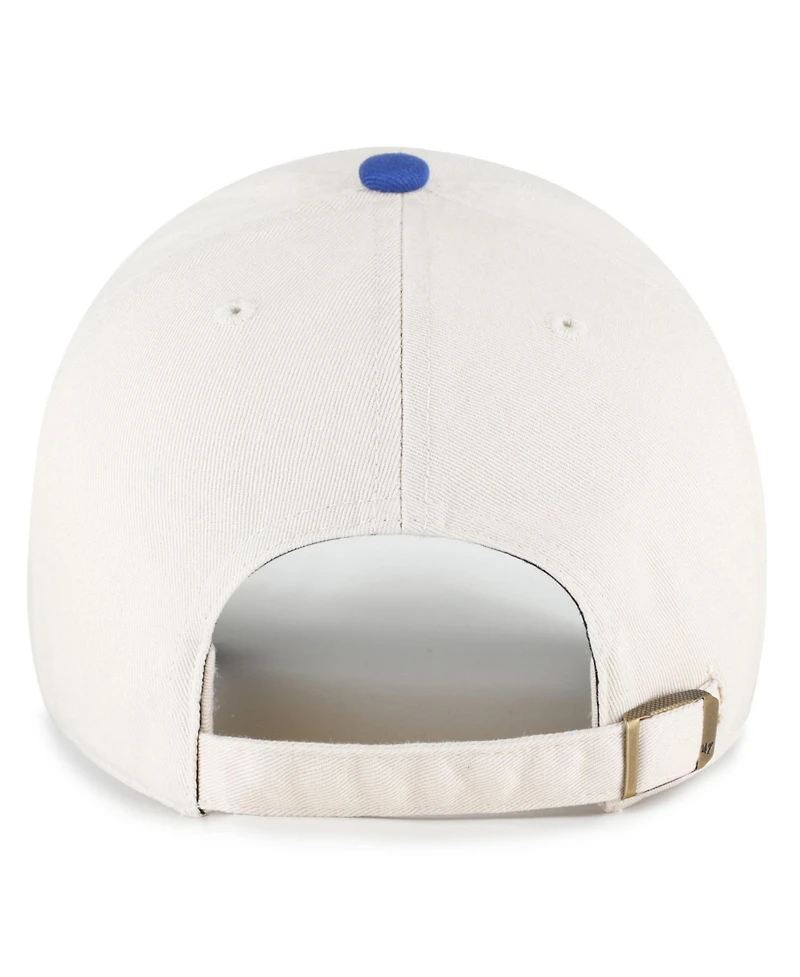 '47 Brand Men's Natural Chicago Cubs Single Swirl Ice Cream Helmet 2.0 Clean Up Adjustable Hat