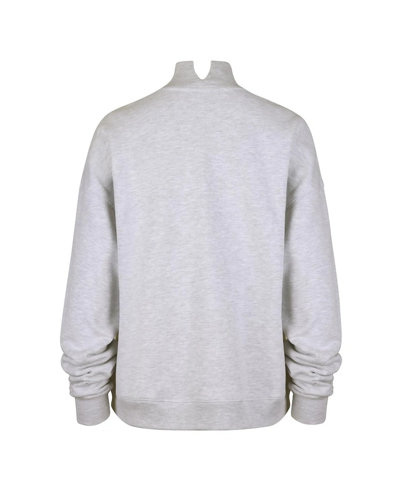 '47 Brand Women's Subtle Muse Mock-Neck Long-Sleeve Relaxed-Oversized Sweatshirt