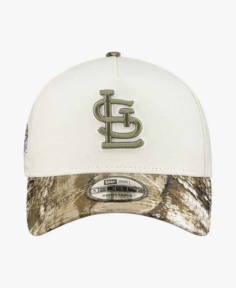 New Era Men's Khaki/Realtree Camo St. Louis Cardinals 9FORTY A-Frame Adjustable Hat