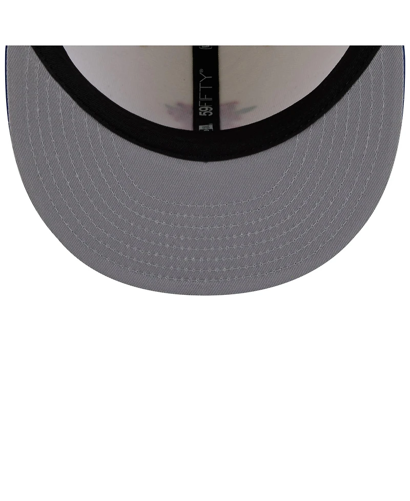 New Era Men's White/Royal York Mets Blossom 59FIFTY Fitted Hat