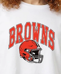 Champion Women's Cleveland Browns Oversized Cropped T-Shirt