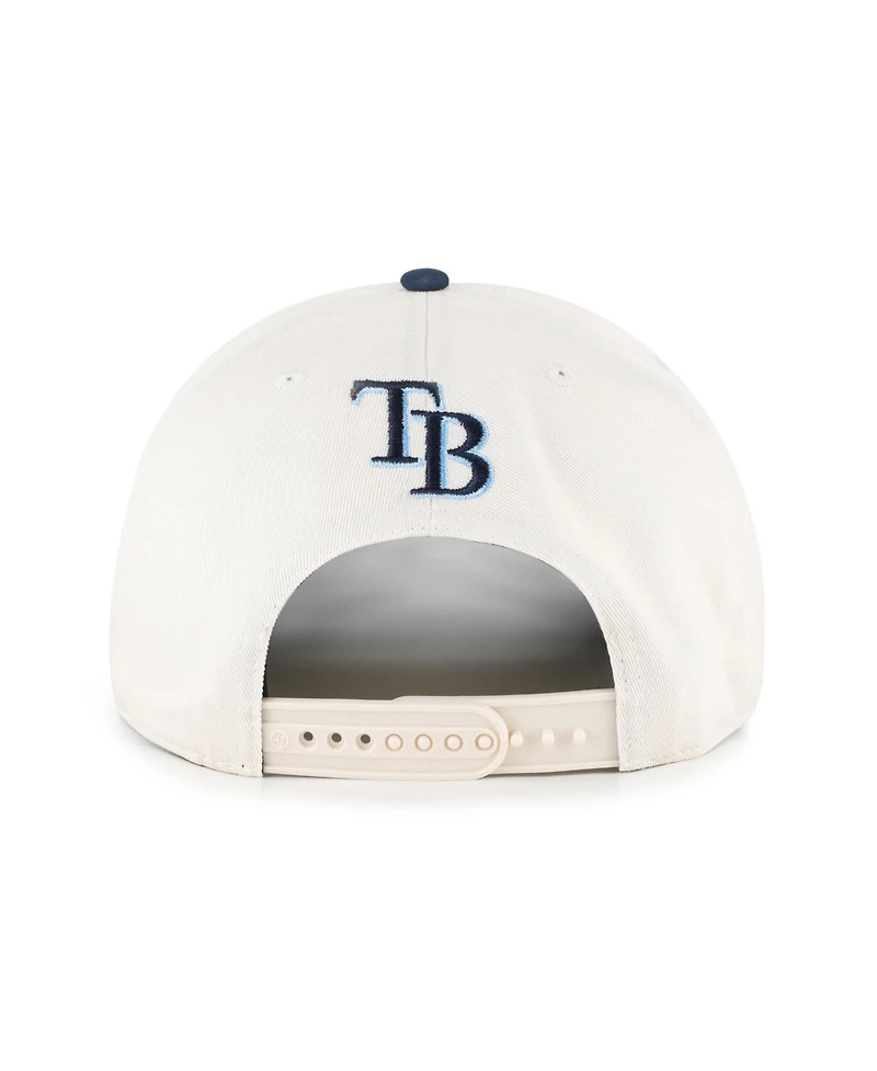 '47 Brand Men's Natural/Navy Tampa Bay Rays Rope Script Hitch Adjustable Hat