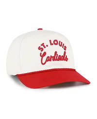 '47 Brand Men's Natural/Red St. Louis Cardinals Rope Script Hitch Adjustable Hat