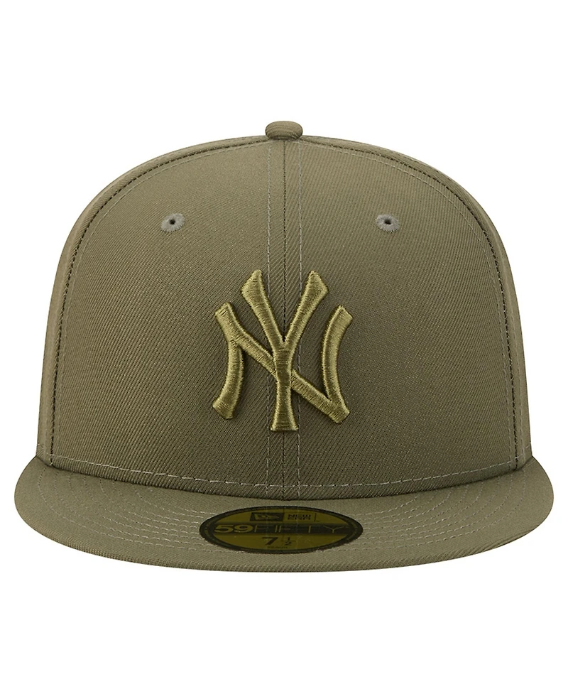 New Era Men's Olive York Yankees Color Pack 59FIFTY Fitted Hat