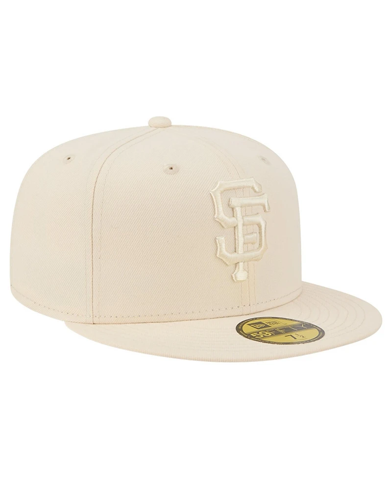 New Era Men's Cream San Francisco Giants Color Pack 59FIFTY Fitted Hat